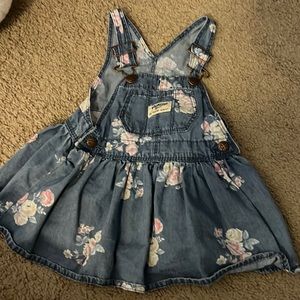 4/$20 OshKosh Bgosh overall dress Sz 12M